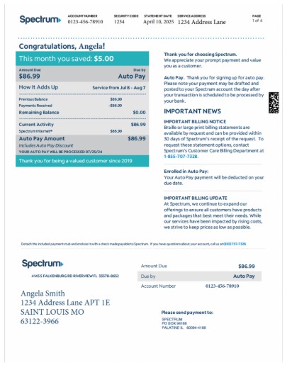 Proof of address example