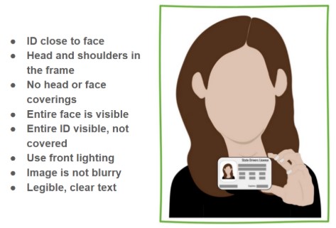 Selfie with ID example